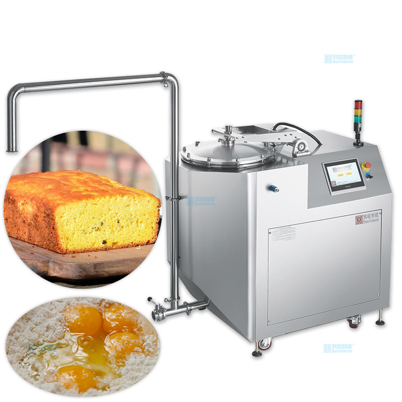 130L Industrial Automatic Fluffy Full Eggs Pillow Sponge Cake Mixer Machine For Bakery Cake