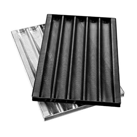 Baguette Tray Non-stick Baguette Aluminum Nonstick Baking Tray French Bread Baking Pans
