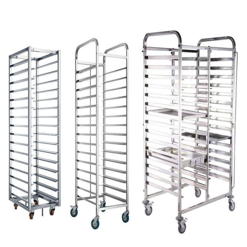 Stainless Steel Bakery Cooling Rack Bread Pan Baking Tray Bakery Trolley High Temperature Resistant
