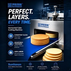 Horizontal Cake Cutting Machine: How Industrial Bakeries Improve Cake Production Efficiency